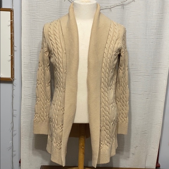 Tommy Hilfiger Open Front Cable Knit Cardigan - Picture 1 of 5